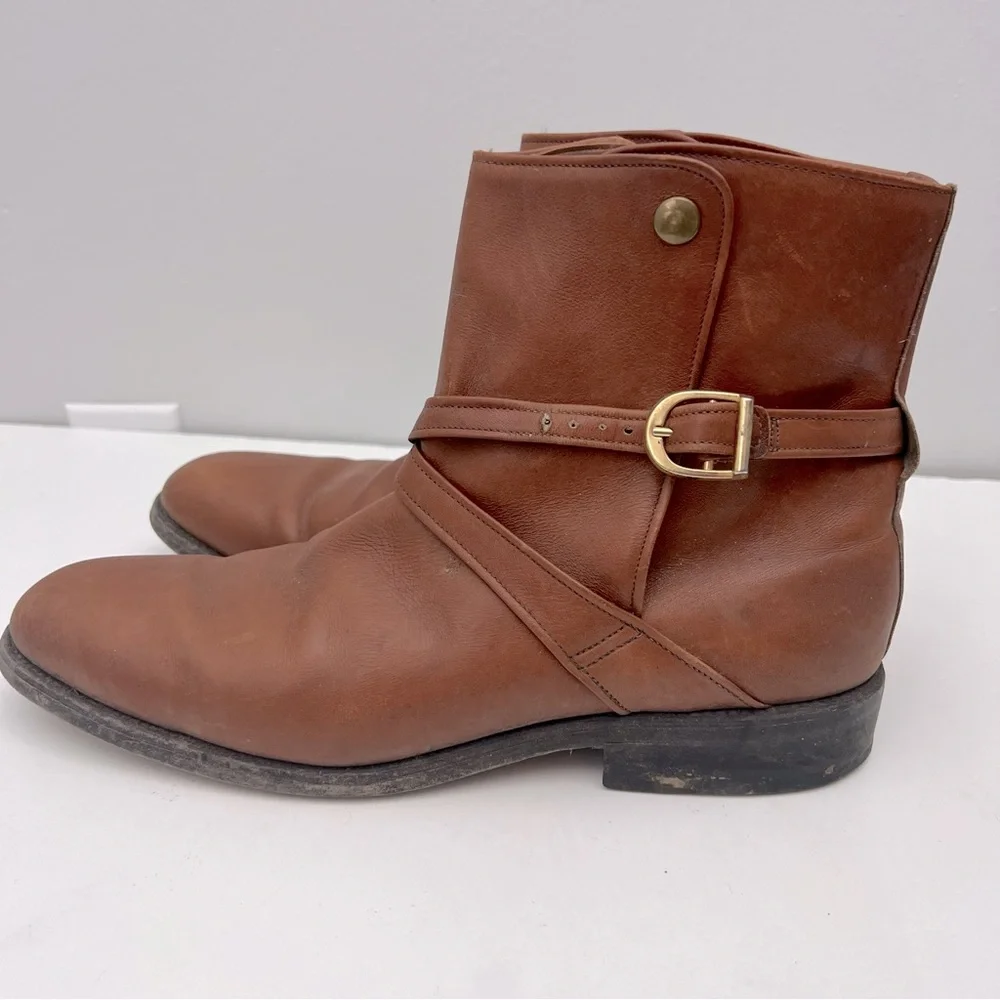 Allen Edmonds St. George Leather Boots Narrow Straps Buckle